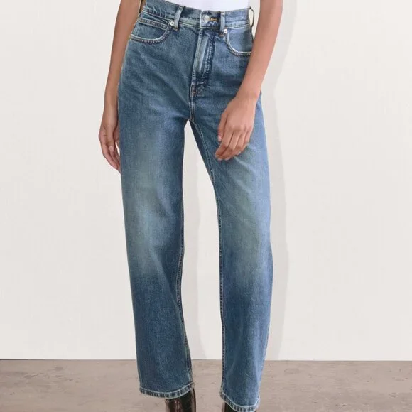 Everlane Way-High Mid Indigo - Picture 1 of 2